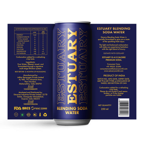 Estuary Blending Soda Water 250ml