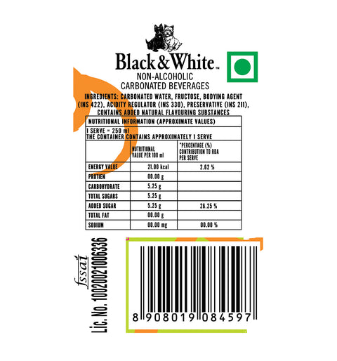 Black & White Ginger Ale