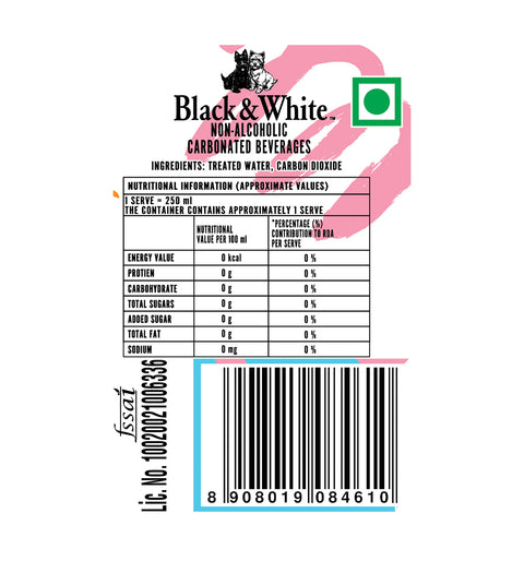 Black & White Soda Water
