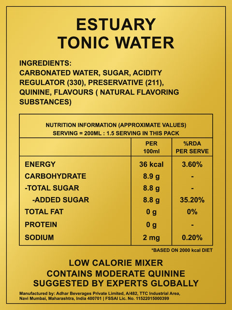Estuary Tonic Water
