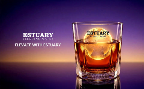 Estuary Premium Old Fashioned Crystal Whisky Glass - 300 ml